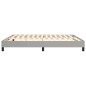 Giroletto a Molle Grigio Chiaro 160x200 cm in Tessuto