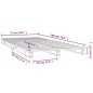 Letto a Pallet Bianco 75x190 cm Massello Pino 2FT6 Small Single Letto a Pallet Bianco 75x190 cm Massello Pino 2FT6 Small Single
