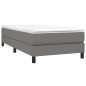 vidaXL Giroletto senza Materasso Grigio Scuro 90x190 cm Tessuto vidaXL Giroletto senza Materasso Grigio Scuro 90x190 cm Tessuto