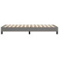 vidaXL Giroletto senza Materasso Grigio Scuro 90x190 cm Tessuto vidaXL Giroletto senza Materasso Grigio Scuro 90x190 cm Tessuto