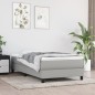 vidaXL Giroletto senza Materasso Grigio Chiaro 90x190 cm Tessuto vidaXL Giroletto senza Materasso Grigio Chiaro 90x190 cm Tessuto