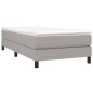 vidaXL Giroletto senza Materasso Grigio Chiaro 90x190 cm Tessuto vidaXL Giroletto senza Materasso Grigio Chiaro 90x190 cm Tessuto