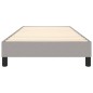 vidaXL Giroletto senza Materasso Grigio Chiaro 90x190 cm Tessuto vidaXL Giroletto senza Materasso Grigio Chiaro 90x190 cm Tessuto