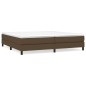 Giroletto a Molle Marrone Scuro 200x200 cm in Tessuto Giroletto a Molle Marrone Scuro 200x200 cm in Tessuto