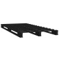 vidaXL Giroletto Nero 75x190 cm Legno Massello Pino Small Single vidaXL Giroletto Nero 75x190 cm Legno Massello Pino Small Single