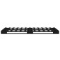 vidaXL Giroletto Nero 75x190 cm Legno Massello Pino Small Single vidaXL Giroletto Nero 75x190 cm Legno Massello Pino Small Single