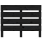 vidaXL Giroletto Nero 75x190 cm Legno Massello Pino Small Single vidaXL Giroletto Nero 75x190 cm Legno Massello Pino Small Single