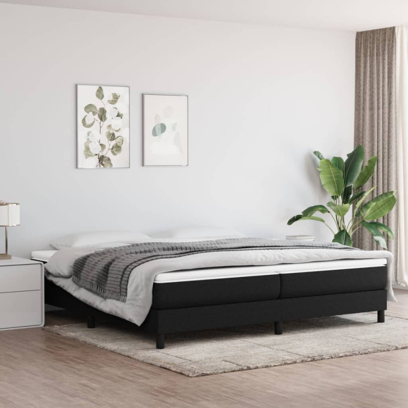 Giroletto a Molle Nero 200x200 cm in Tessuto Giroletto a Molle Nero 200x200 cm in Tessuto