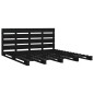 Giroletto Nero 200x200 cm in Legno Massello di Pino