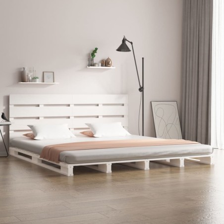 Giroletto Bianco 200x200 cm in Legno Massello di Pino