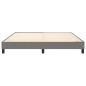 vidaXL Giroletto senza Materasso Grigio Scuro 160x200 cm Tessuto