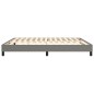 vidaXL Giroletto senza Materasso Grigio Scuro 160x200 cm Tessuto
