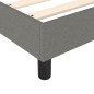 vidaXL Giroletto senza Materasso Grigio Scuro 160x200 cm Tessuto