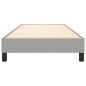 Giroletto a Molle Grigio Chiaro 100x200 cm in Tessuto