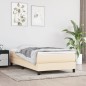 vidaXL Giroletto senza Materasso Crema 90x200 cm in Tessuto
