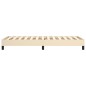 vidaXL Giroletto senza Materasso Crema 90x200 cm in Tessuto