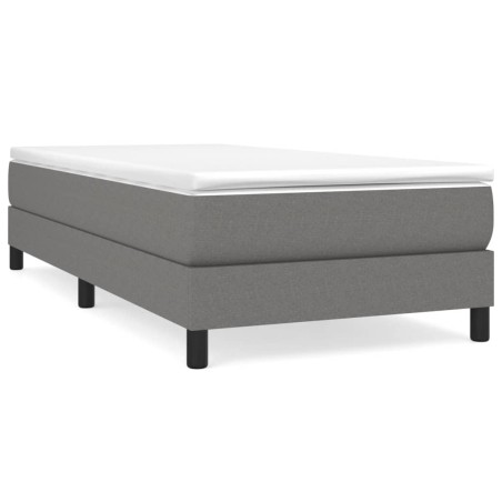 vidaXL Giroletto senza Materasso Grigio Scuro 80x200 cm Tessuto