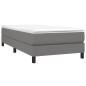 vidaXL Giroletto senza Materasso Grigio Scuro 80x200 cm Tessuto vidaXL Giroletto senza Materasso Grigio Scuro 80x200 cm Tessuto