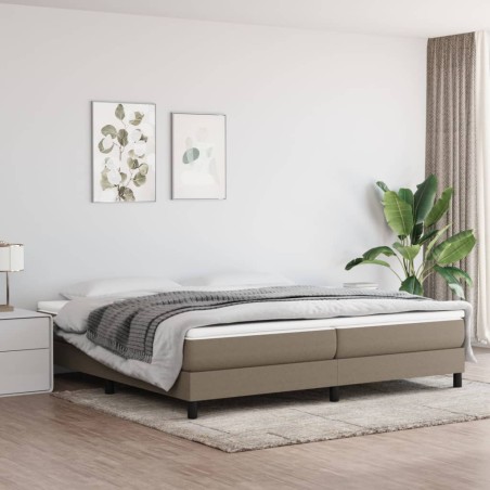 vidaXL Giroletto senza Materasso Tortora 200x200 cm in Tessuto