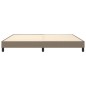 vidaXL Giroletto senza Materasso Tortora 200x200 cm in Tessuto vidaXL Giroletto senza Materasso Tortora 200x200 cm in Tessuto