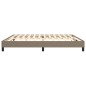 vidaXL Giroletto senza Materasso Tortora 200x200 cm in Tessuto vidaXL Giroletto senza Materasso Tortora 200x200 cm in Tessuto