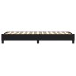 vidaXL Giroletto senza Materasso Nero 100x200 cm in Tessuto