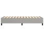 vidaXL Giroletto senza Materasso Grigio Chiaro 80x200 cm Tessuto vidaXL Giroletto senza Materasso Grigio Chiaro 80x200 cm Tessuto