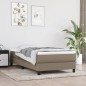 vidaXL Giroletto senza Materasso Tortora 90x200 cm Tessuto vidaXL Giroletto senza Materasso Tortora 90x200 cm Tessuto