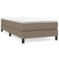 vidaXL Giroletto senza Materasso Tortora 90x200 cm Tessuto vidaXL Giroletto senza Materasso Tortora 90x200 cm Tessuto
