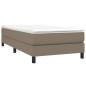 vidaXL Giroletto senza Materasso Tortora 90x200 cm Tessuto vidaXL Giroletto senza Materasso Tortora 90x200 cm Tessuto