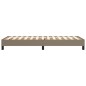 vidaXL Giroletto senza Materasso Tortora 90x200 cm Tessuto vidaXL Giroletto senza Materasso Tortora 90x200 cm Tessuto