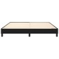 Giroletto a Molle Nero 180x200 cm in Tessuto Giroletto a Molle Nero 180x200 cm in Tessuto