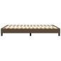 vidaXL Giroletto senza Materasso Marrone Scuro 140x200 cm Tessuto