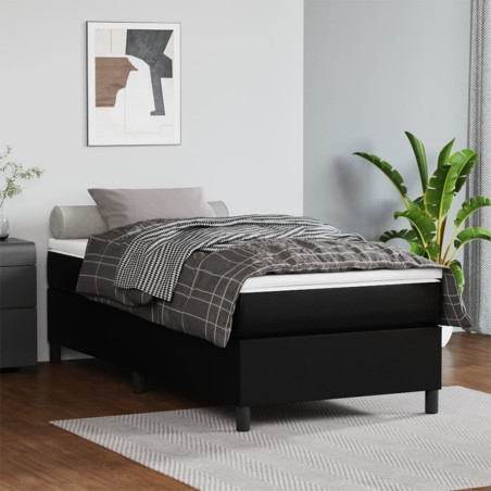 vidaXL Giroletto Nero 80x200 cm in Similpelle