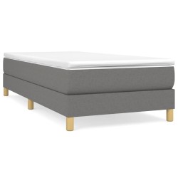 Giroletto a Molle Grigio Scuro 80x200 cm in Tessuto