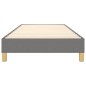 Giroletto a Molle Grigio Scuro 80x200 cm in Tessuto