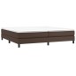 Giroletto a Molle Marrone 200x200 cm in Similpelle