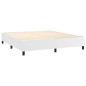 Giroletto a Molle Bianco 160x200 cm in Similpelle Giroletto a Molle Bianco 160x200 cm in Similpelle