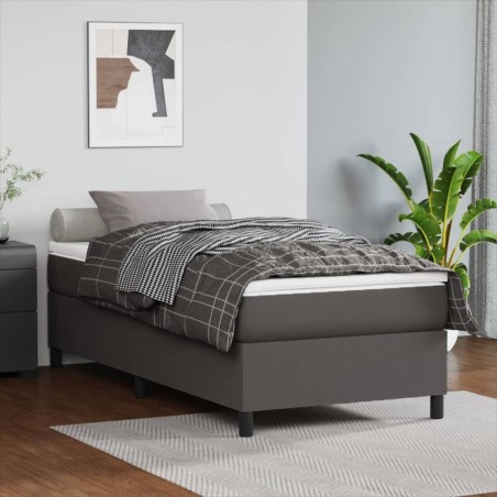 Giroletto a Molle Grigio 80x200 cm in Similpelle