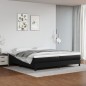 Giroletto a Molle Nero 200x200 cm in Similpelle Giroletto a Molle Nero 200x200 cm in Similpelle