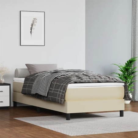 Giroletto a Molle Crema 90x190 cm in Similpelle