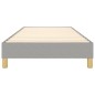 vidaXL Giroletto senza Materasso Grigio Chiaro 80x200 cm Tessuto