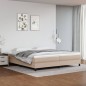 Giroletto a Molle Cappuccino 200x200 cm in Similpelle Giroletto a Molle Cappuccino 200x200 cm in Similpelle