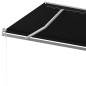 Tenda da Sole Retrattile Manuale con Pali 5x3,5 m Antracite Tenda da Sole Retrattile Manuale con Pali 5x3,5 m Antracite