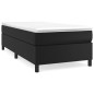 Giroletto a Molle Nero 90x190 cm in Similpelle Giroletto a Molle Nero 90x190 cm in Similpelle