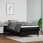 Giroletto a Molle Nero 100x200 cm in Similpelle