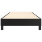 Giroletto a Molle Nero 100x200 cm in Similpelle