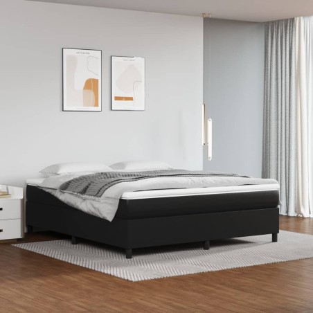 vidaXL Giroletto Nero 180x200 cm in Similpelle