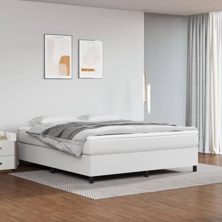 Giroletto a Molle Bianco 180x200 cm in Similpelle