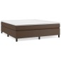 Giroletto a Molle Marrone 160x200 cm in Similpelle